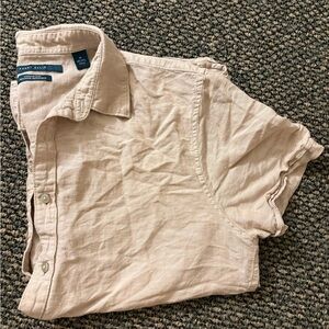 Perry Ellis Light Beige Casual Shirt